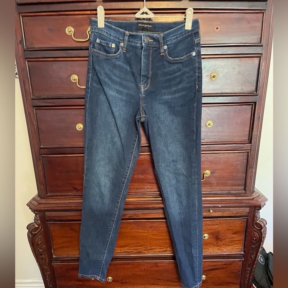 Skinny high rise jeans